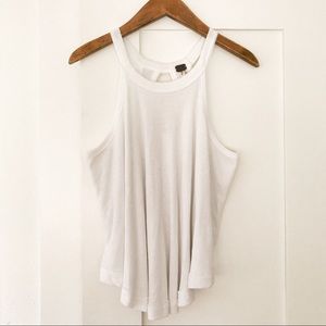 Free People White Swing Tank